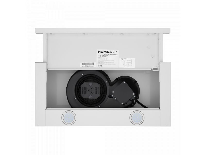 Homsair Flat 60 White задняя панель внутренний двигатель чёрные моторные компоненты этикетка