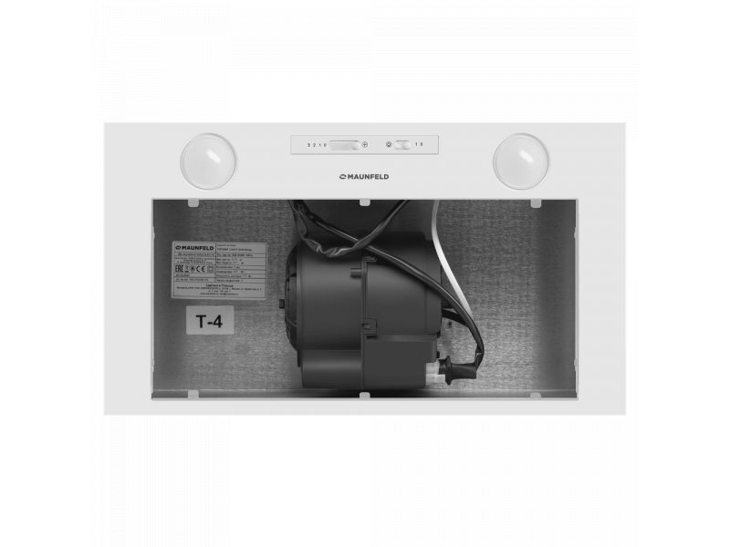 Maunfeld Crosby Light 5028 внутреннее устройство электродвигатель T-4 шумоизоляционные материалы и техническая табличка