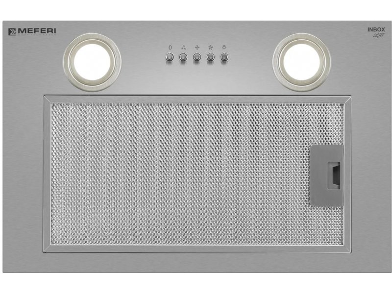 Meferi Light Inbox45IX включённая подсветка — два светодиодных светильника и панель управления крупным планом