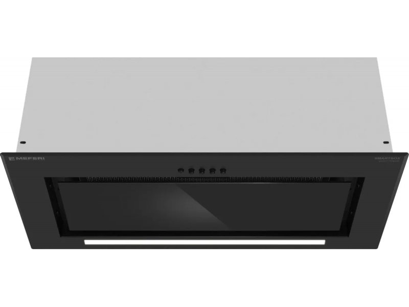Meferi Power Smartbox60BK Glass вид спереди чёрная стеклянная панель кнопки управления светодиодная подсветка