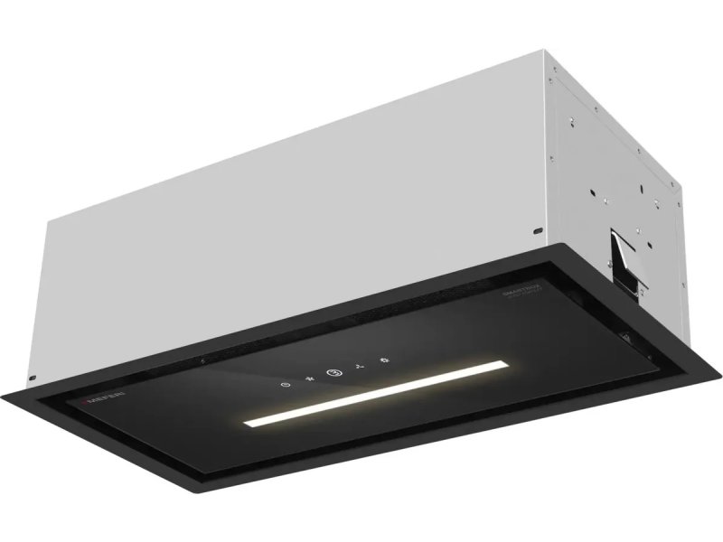 Meferi Smartbox Glass Comfort 60BK встроенная в шкаф — чёрная стеклянная панель с LED-подсветкой