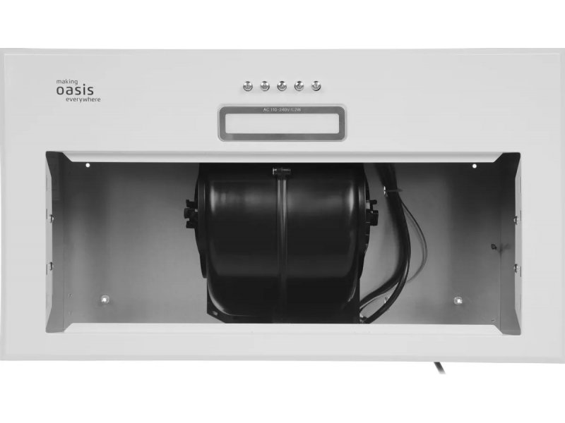 Oasis VM-52W внутреннее устройство одномоторный вентилятор в корпусе металлические крепления