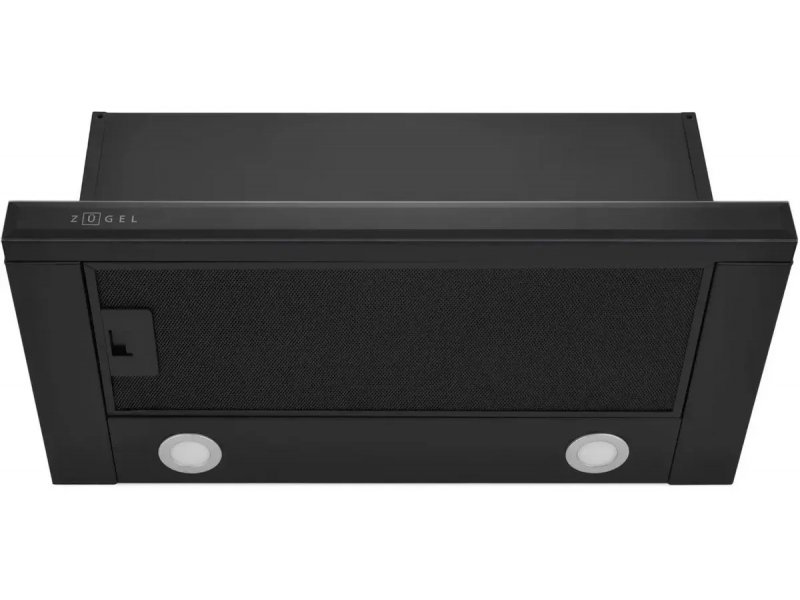 Zugel ZHT651GB фронтальный вид в сложенном состоянии — два встроенных светильника и логотип бренда на верхней панели