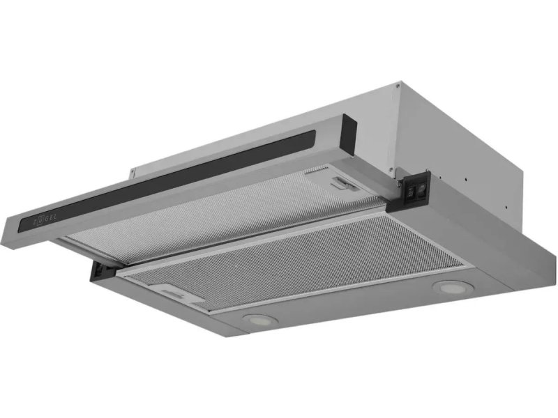 Zugel ZHT651GX встраиваемая вытяжка с выдвижной панелью и двумя жиропоглощающими фильтрами из нержавеющей стали