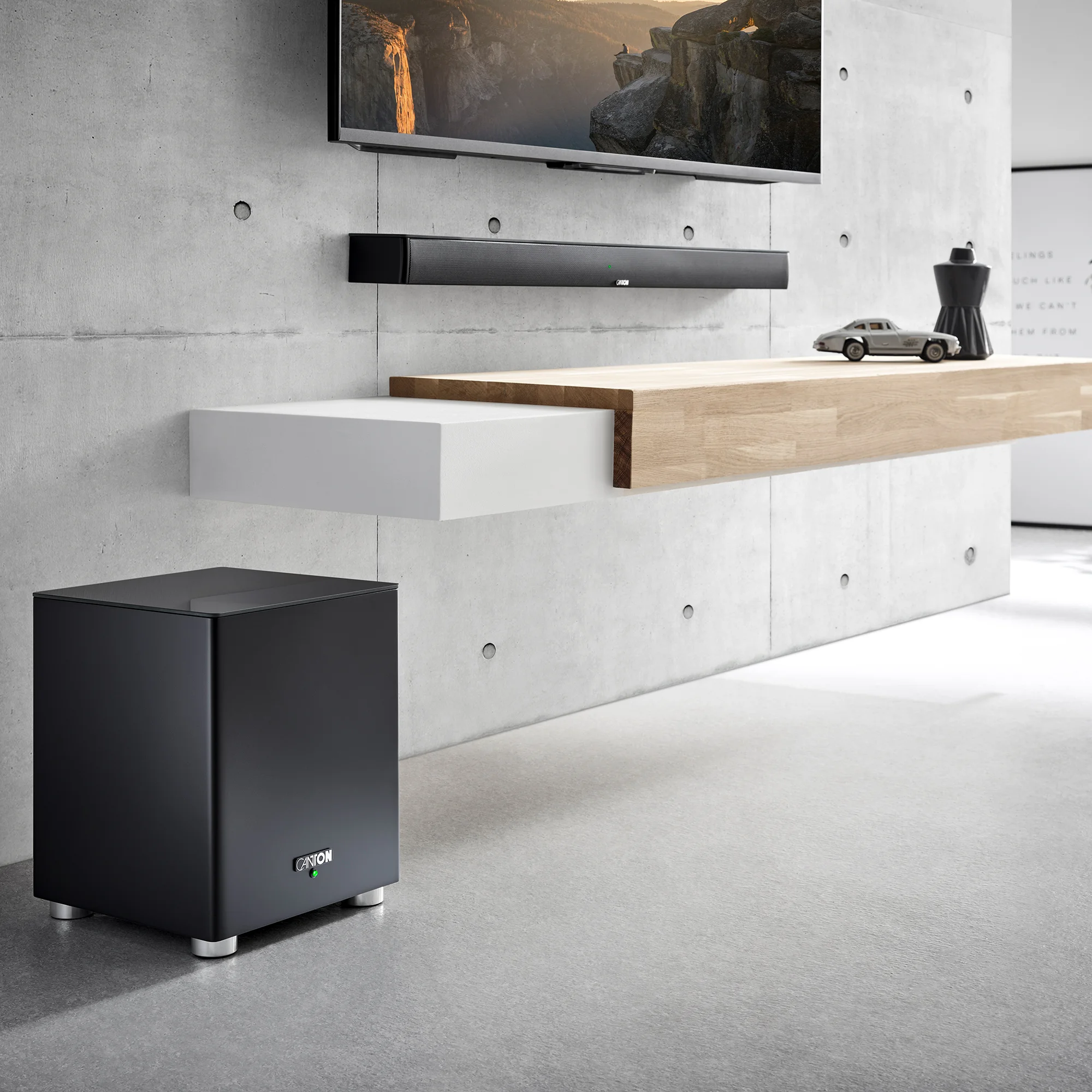 Canton Smart Soundbar 9 &mdash; пример беспроводной группировки с компонентами серии Smart