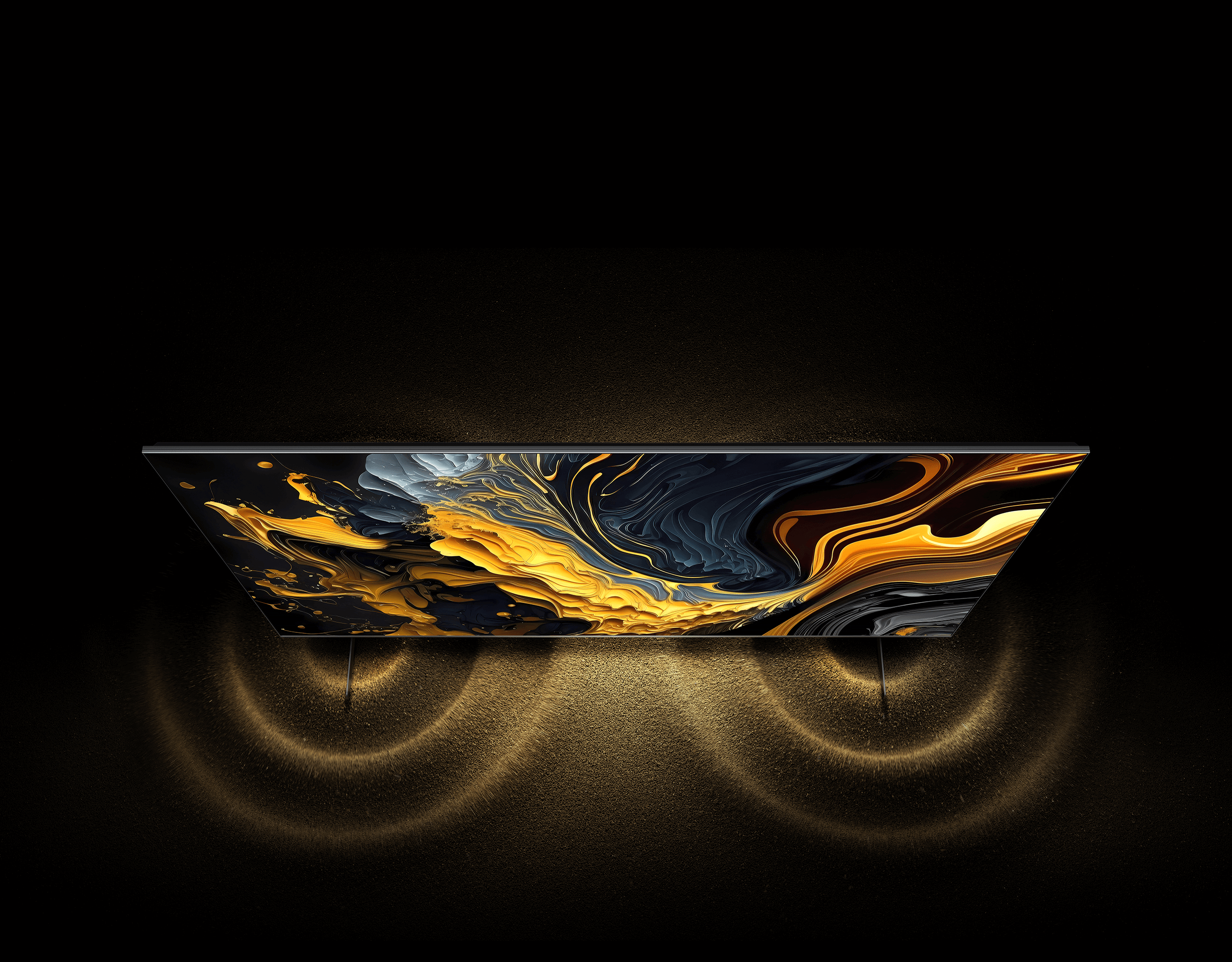 Xiaomi TV Max 85 2025 &mdash; дизайн корпуса, тонкие рамки, вид сбоку
