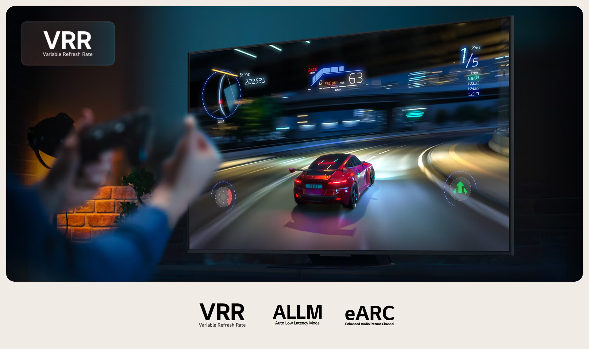 Игры: визуализация возможностей VRR/ALLM/eARC у линейки