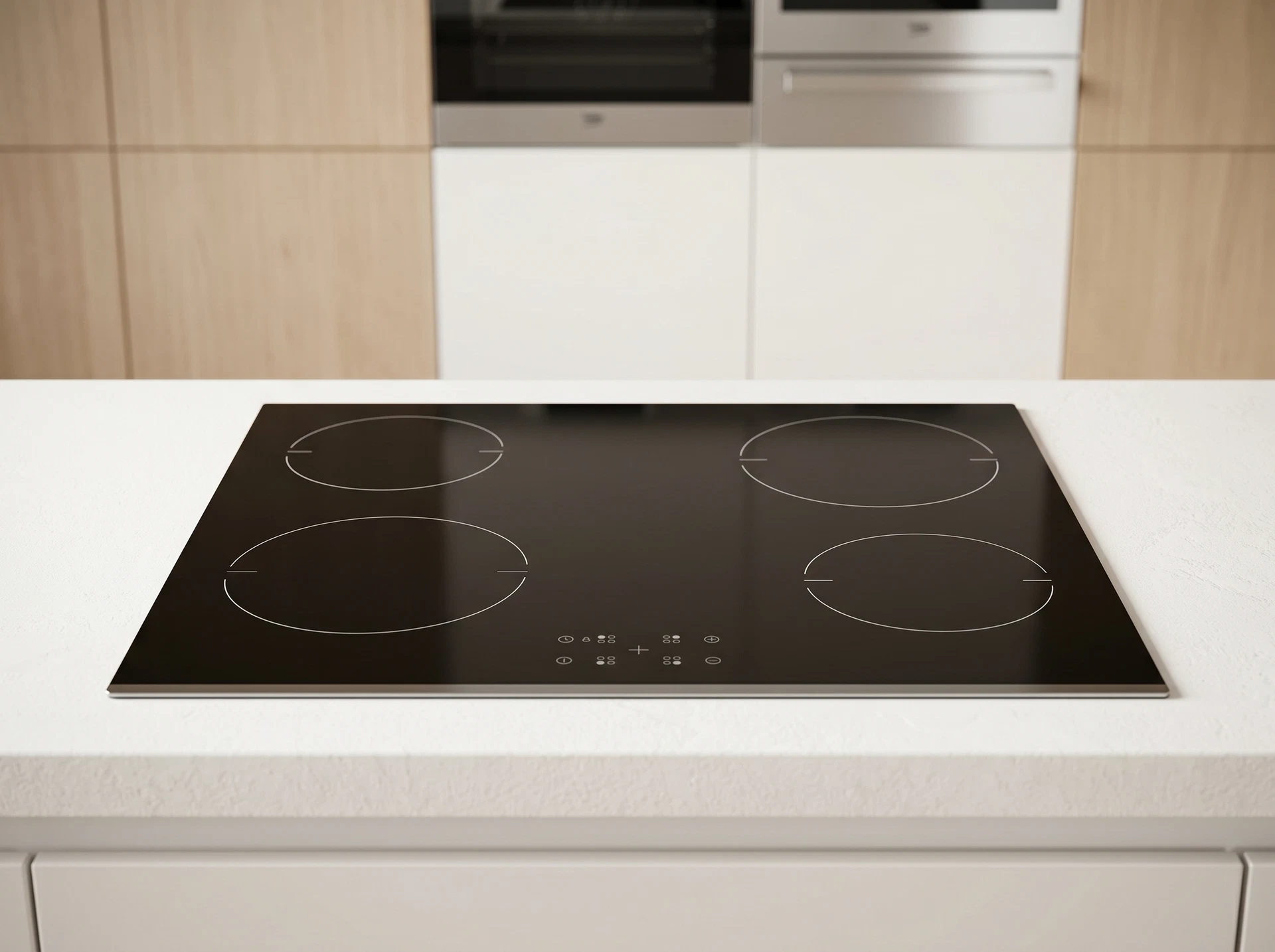 Встраиваемая индукционная варочная панель Beko HII6440RQTB - фото в интерьере