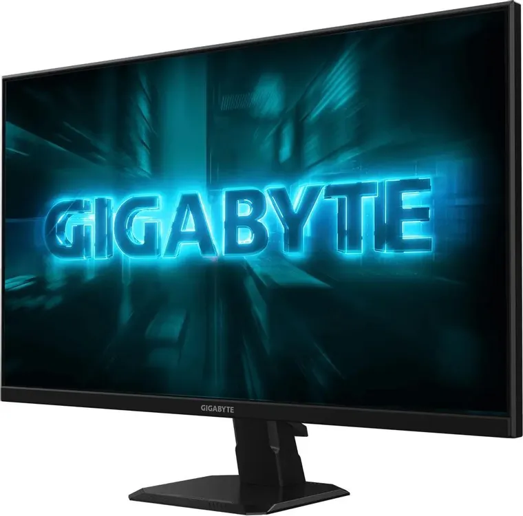 GIGABYTE GS27F2 EK монитор 27 дюймов вид сбоку подставка наклон