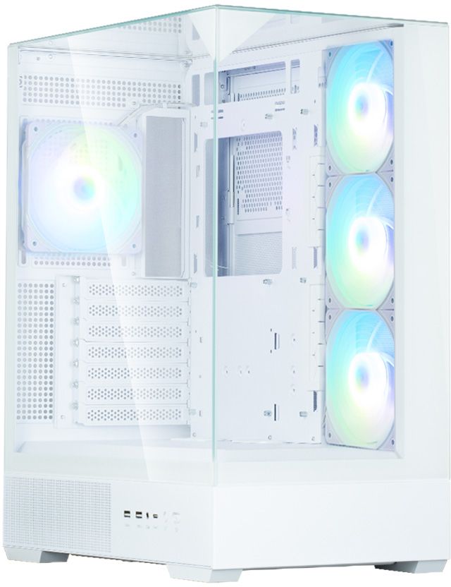 Zalman P40 Prism Plus White — передняя и боковая панели из закалённого стекла, четыре ARGB-вентилятора