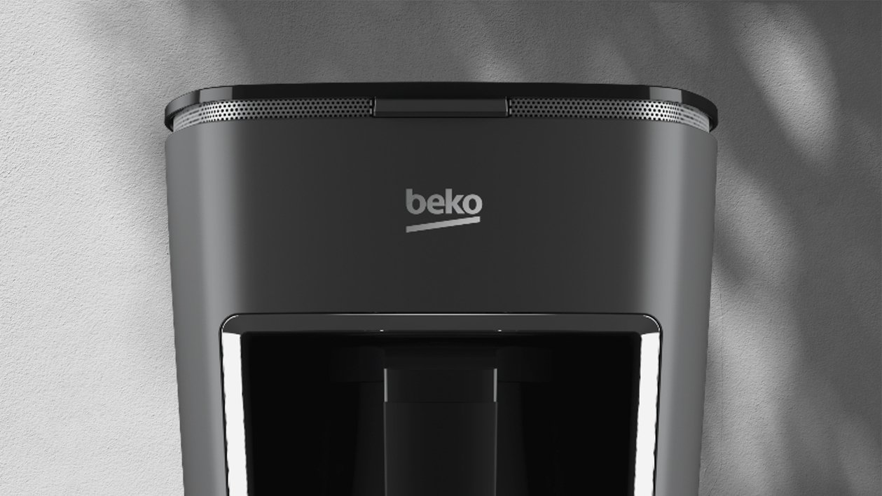 Beko BKK2300 вид сбоку пластиковый корпус черного цвета