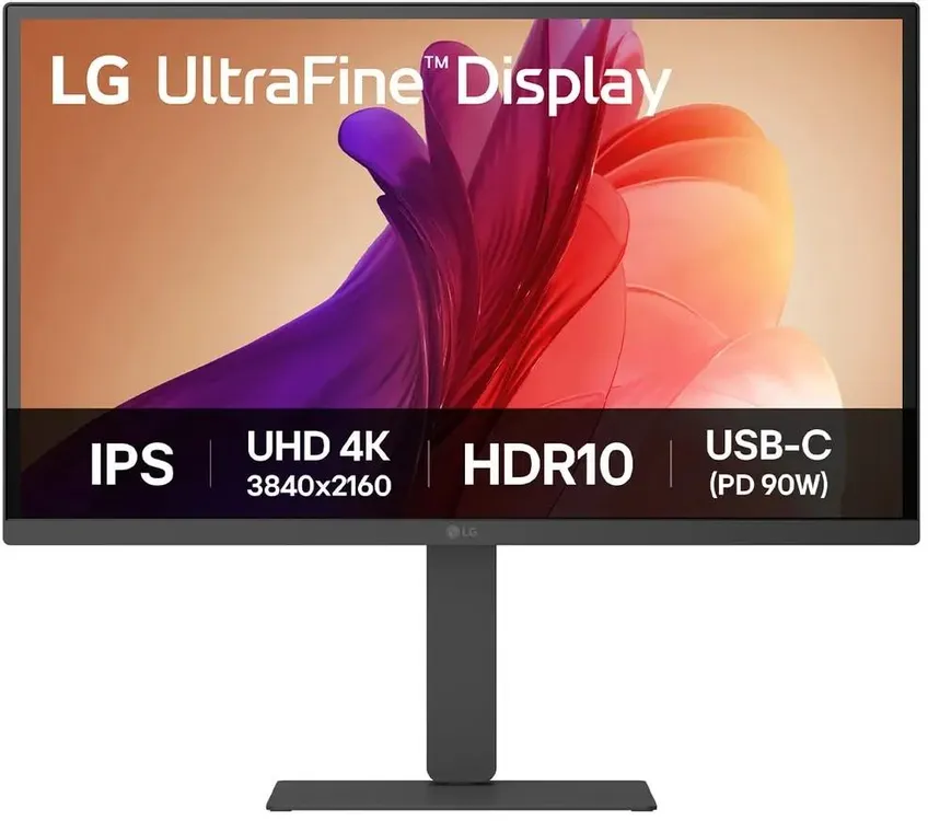 LG UltraFine 27U730A-B монитор 4K IPS вид спереди с цветопередачей HDR10