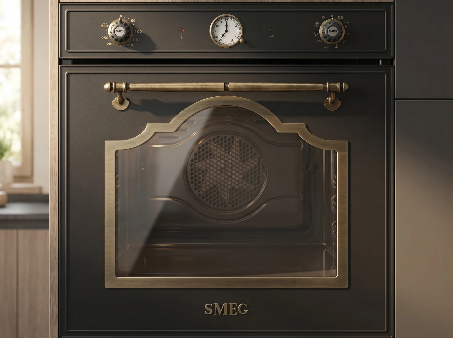 Электрический духовой шкаф Smeg Cortina SFP750AOPZ - фото в интерьере