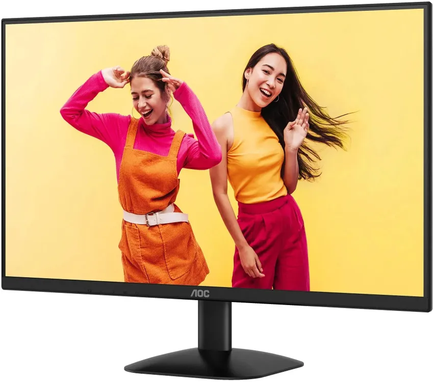 AOC Q24B35 экран крупный план интерфейс настройки яркости