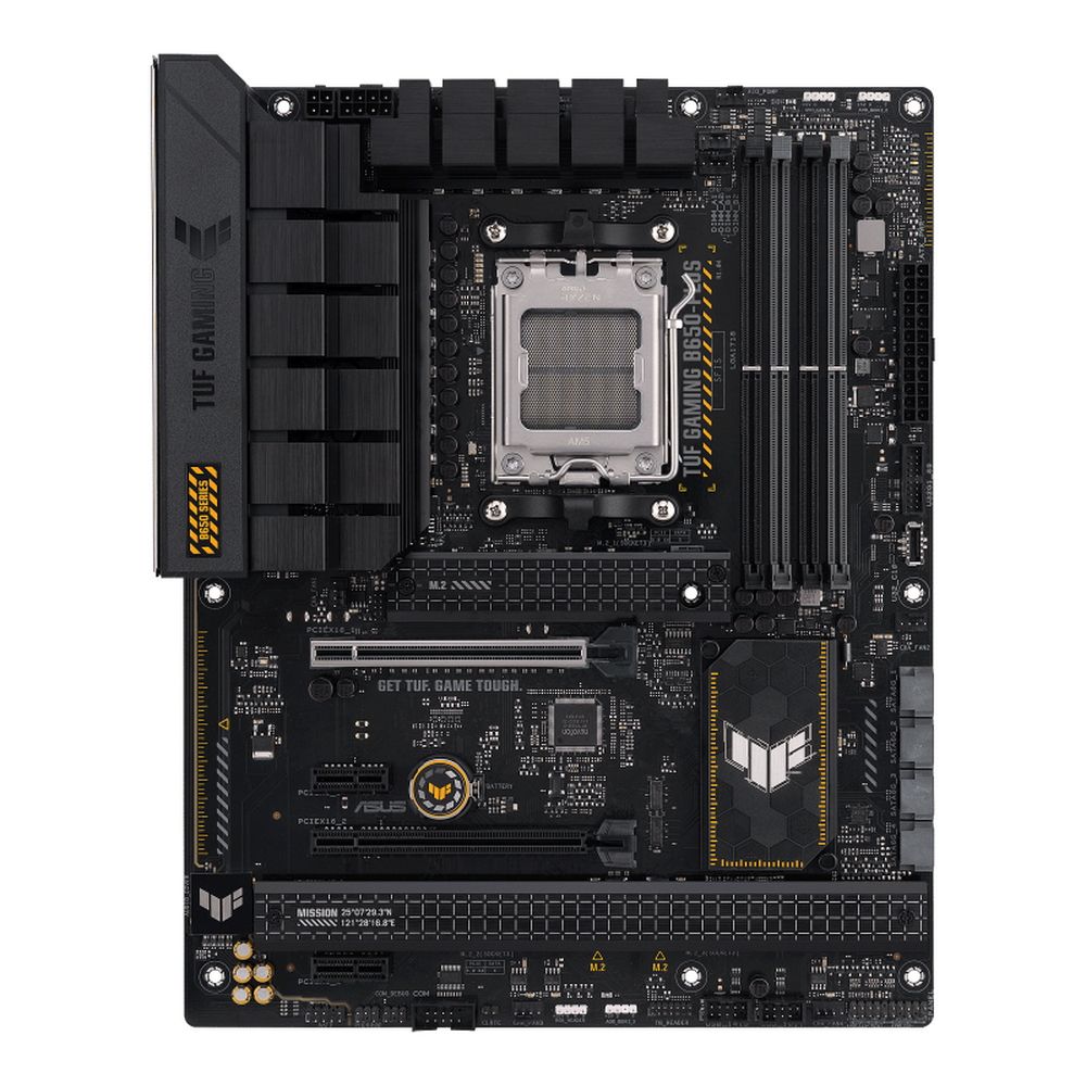 ASUS TUF Gaming B650-PLUS разъём PCIe x16 для видеокарты и задняя панель