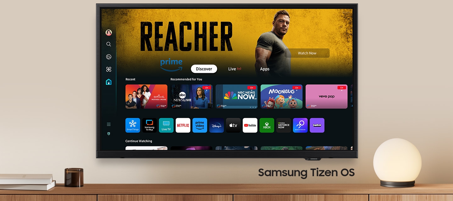 Домашний экран Samsung Tizen OS