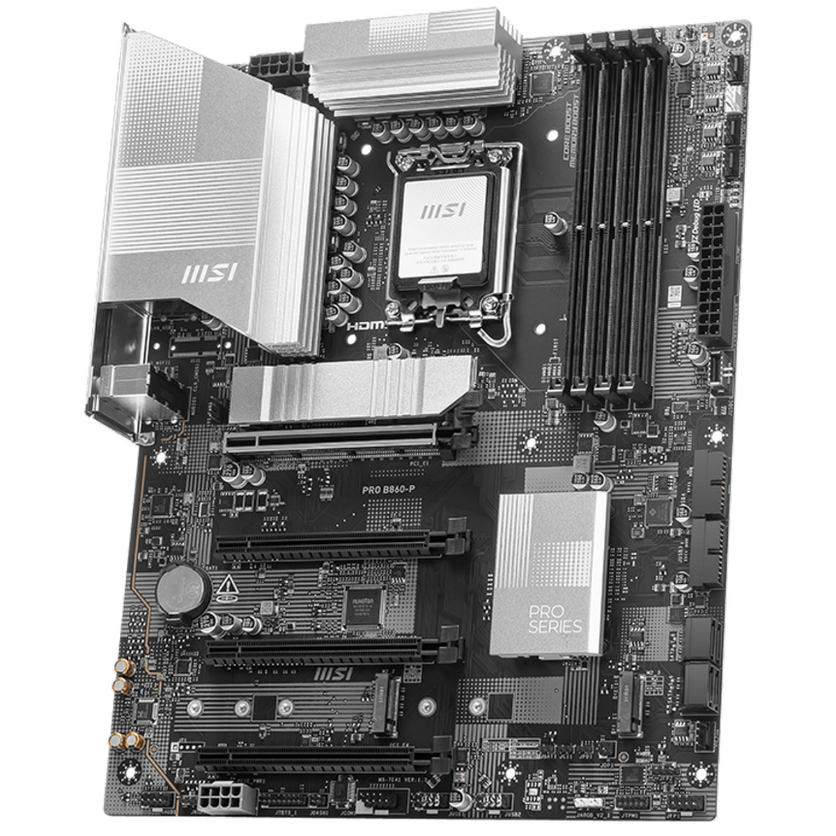 MSI Pro B860-P задняя панель Thunderbolt 4 USB порты