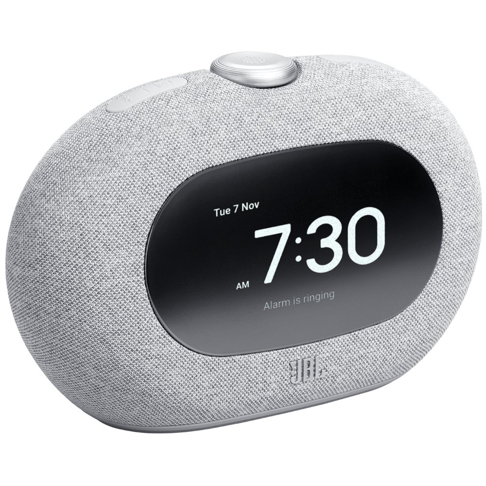 JBL Horizon 3 Grey — дисплей с временем, датой и уведомлением будильника, текстильная серая обивка