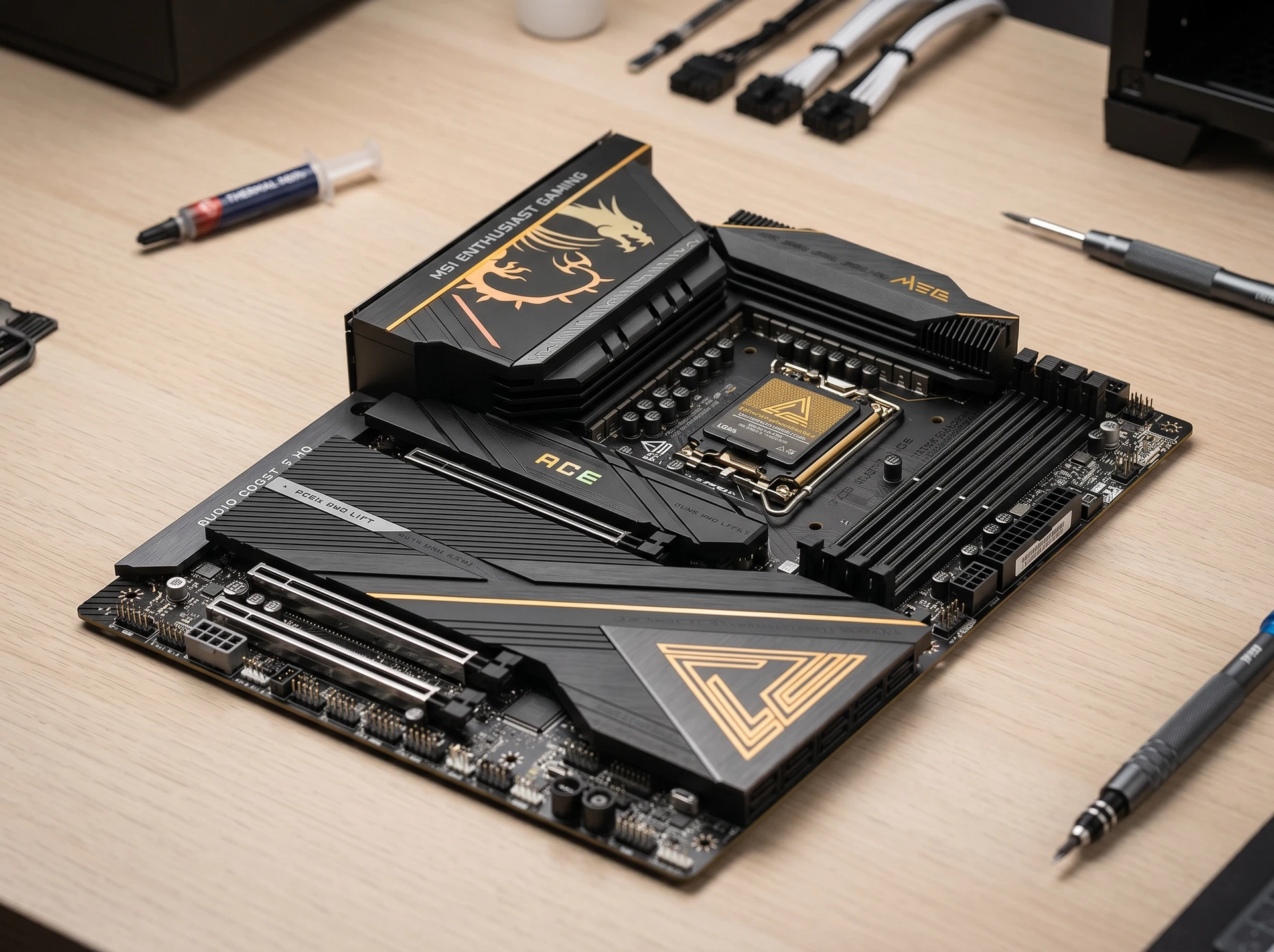 Материнская плата MSI MEG Z890 ACE, Socket LGA 1851, Intel Z890, ATX, RTL - фото в интерьере