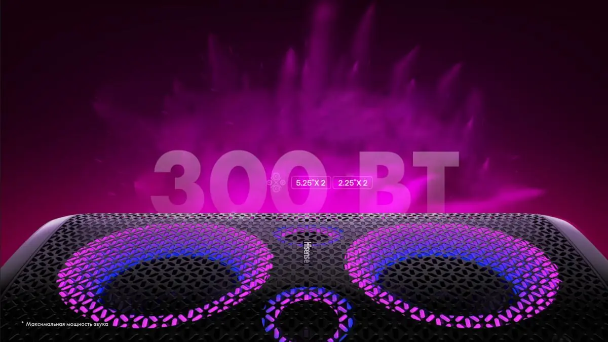 Hisense Party Rocker One вид сзади &mdash; разъёмы и порты подключения