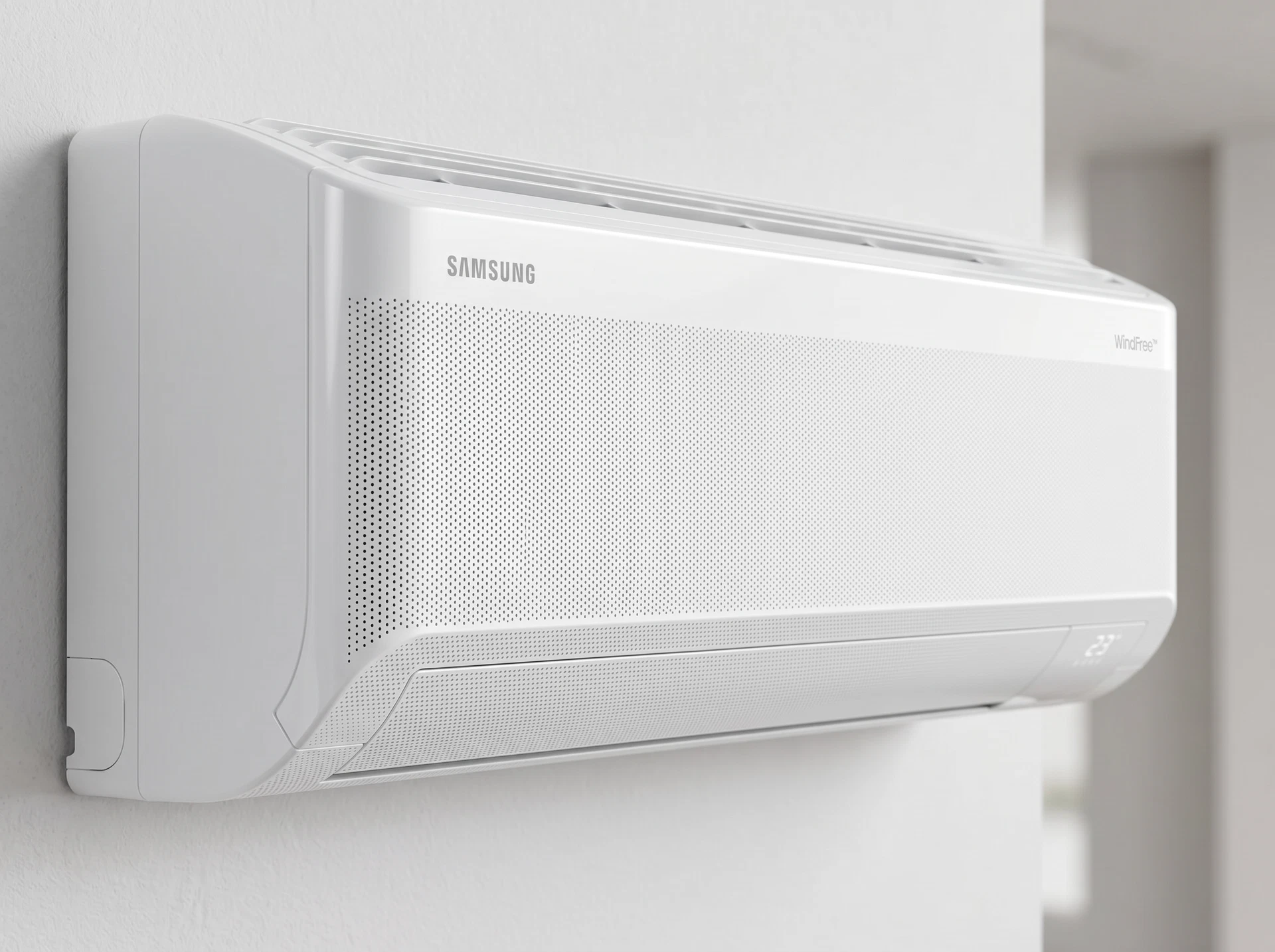 Samsung AR60F09C1DW настенная сплит-система белый корпус в современном интерьере