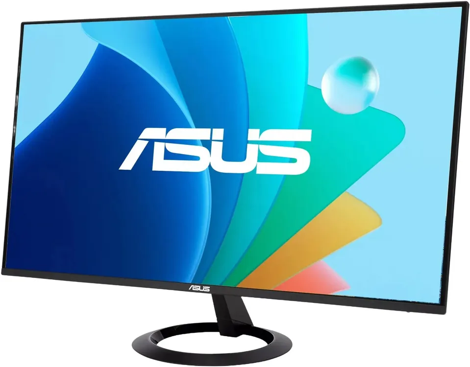 ASUS VZ249HG вид сбоку на подставке, демонстрация профиля и толщины корпуса