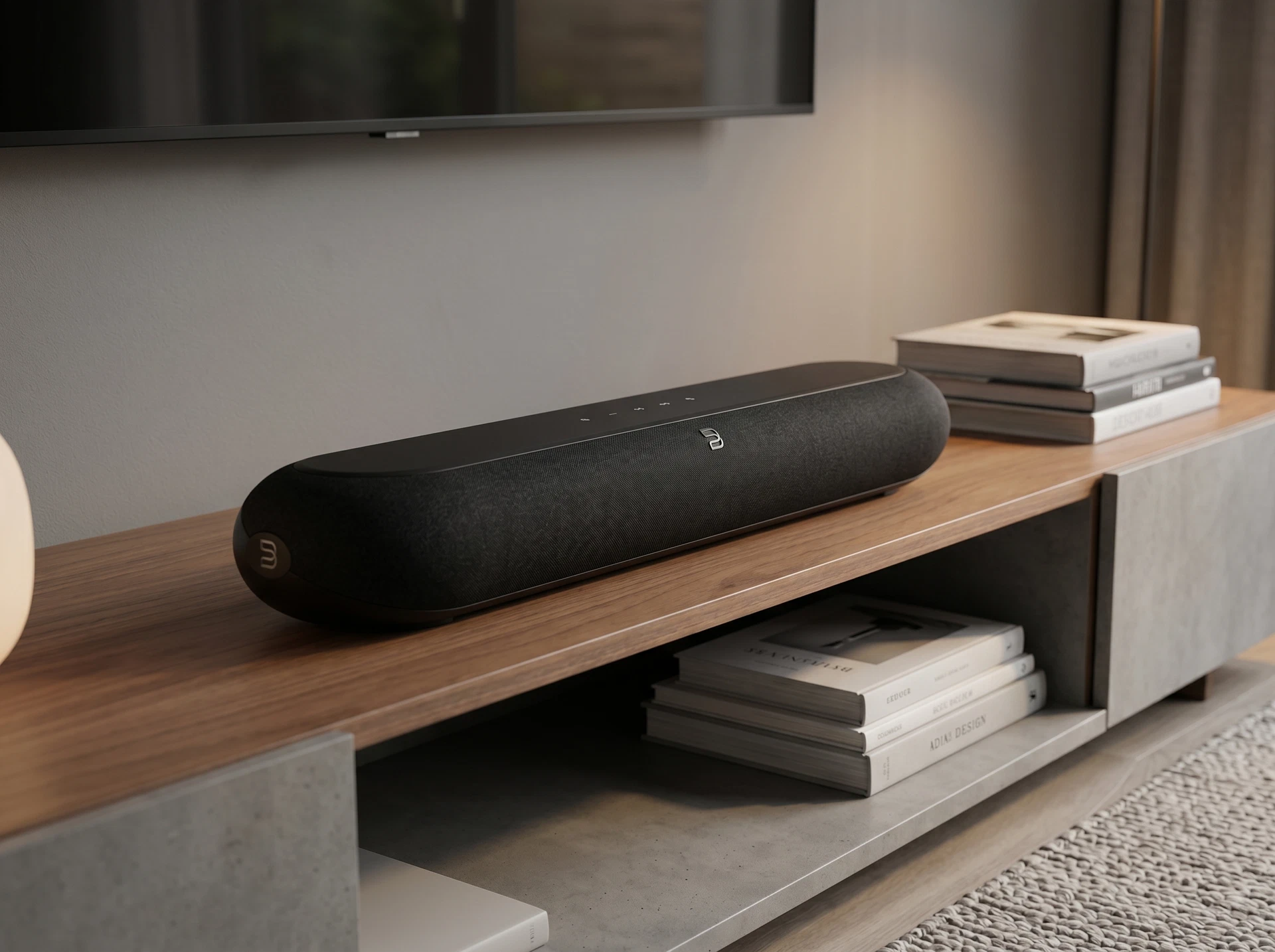 Cаундбар Bluesound PULSE CINEMA MINI (P431) Black - фото в интерьере