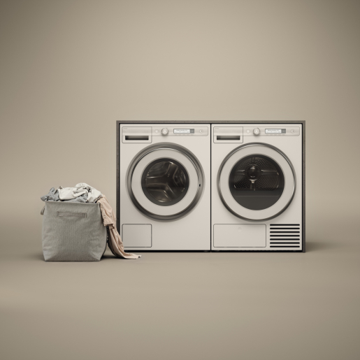 Стиральная машина Asko W3096CW &mdash; панель управления и барабан Active Drum