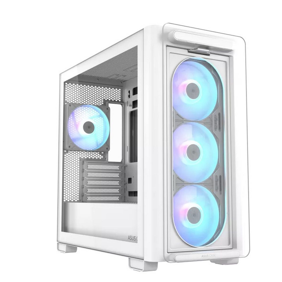 ASUS A23 PLUS белый корпус Mini-Tower закалённое стекло четыре ARGB-вентилятора спереди