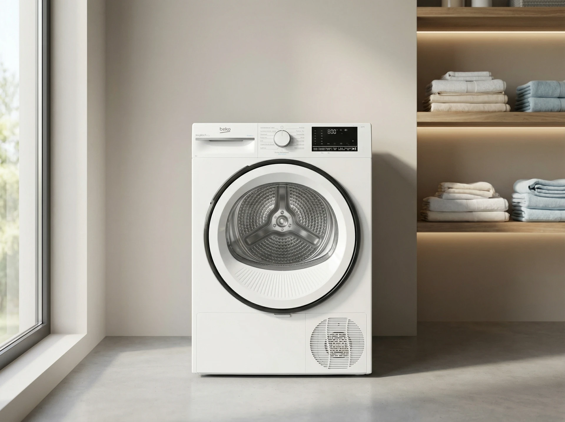 Сушильная машина Beko B3T68230 белый - фото в интерьере