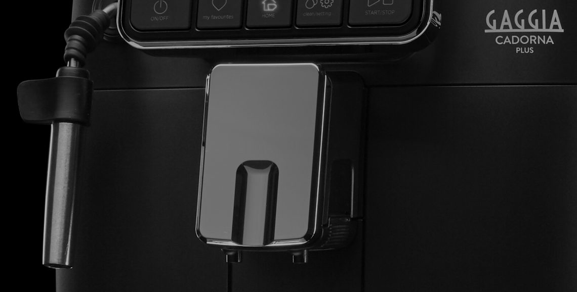 Gaggia Cadorna Plus боковой вид с паровым краном панарелло из нержавеющей стали