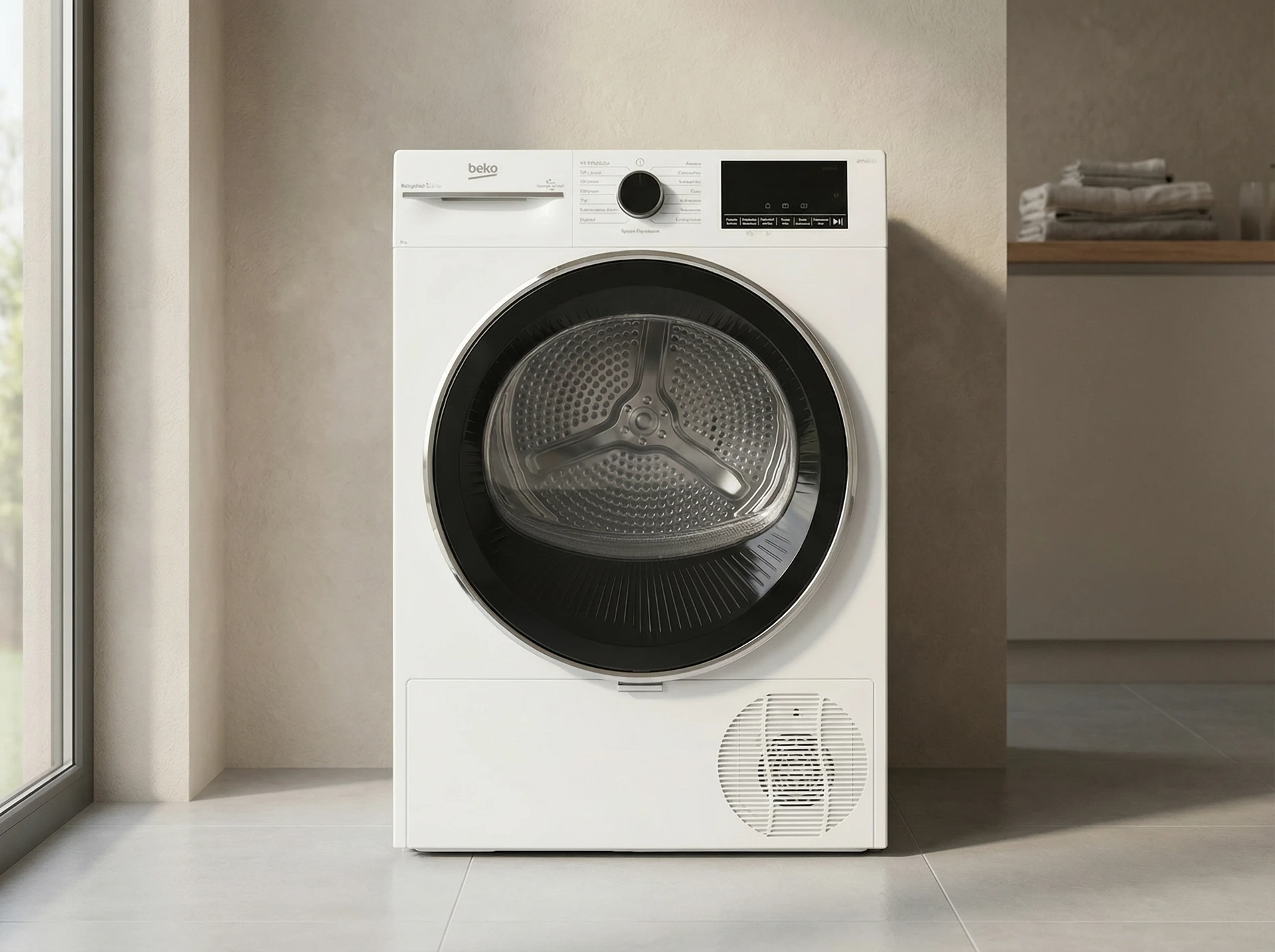 Сушильная машина Beko B3T47238 белый - фото в интерьере
