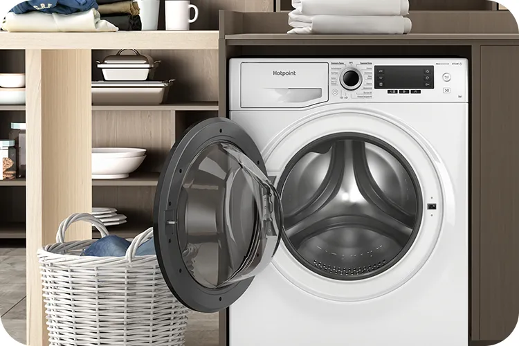 Hotpoint/Ariston NSS 6015 KV RU встроена в мебель &mdash; компактная глубина от 41 до 45 см