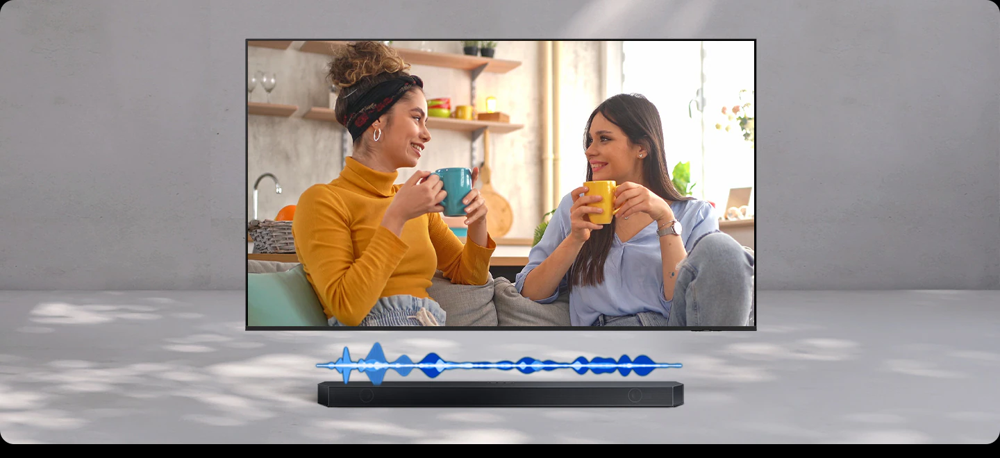 Samsung HW-Q600H с AI Adaptive Sound — саундбар автоматически адаптирует тональный баланс под тип контента на экране