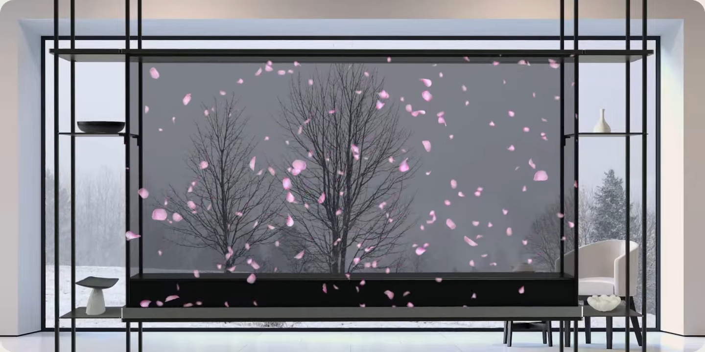 LG OLED77T49LA — напольная установка и модульная стойка