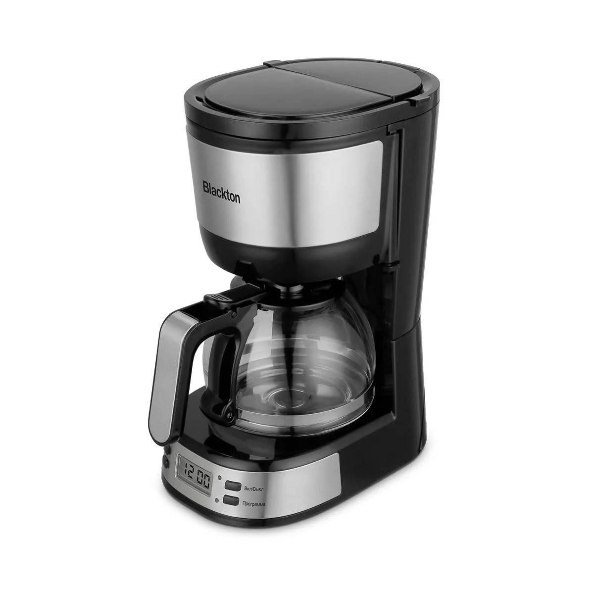 Blackton Bt CM1115 вид сбоку — цифровой дисплей, кувшин и кнопки управления