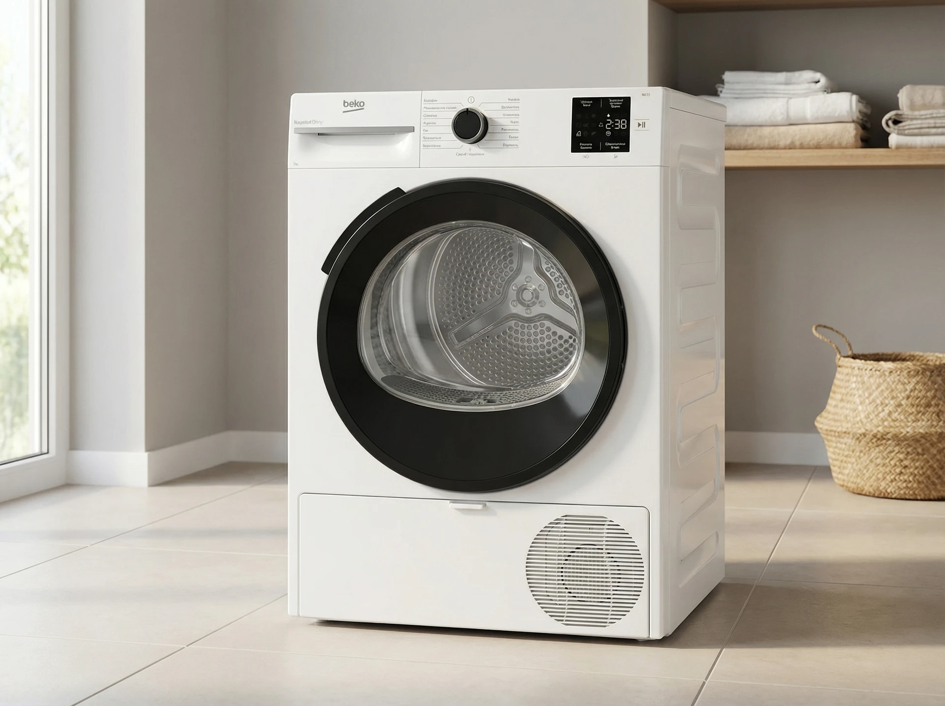Сушильная машина Beko BM3T37220 белый - фото в интерьере