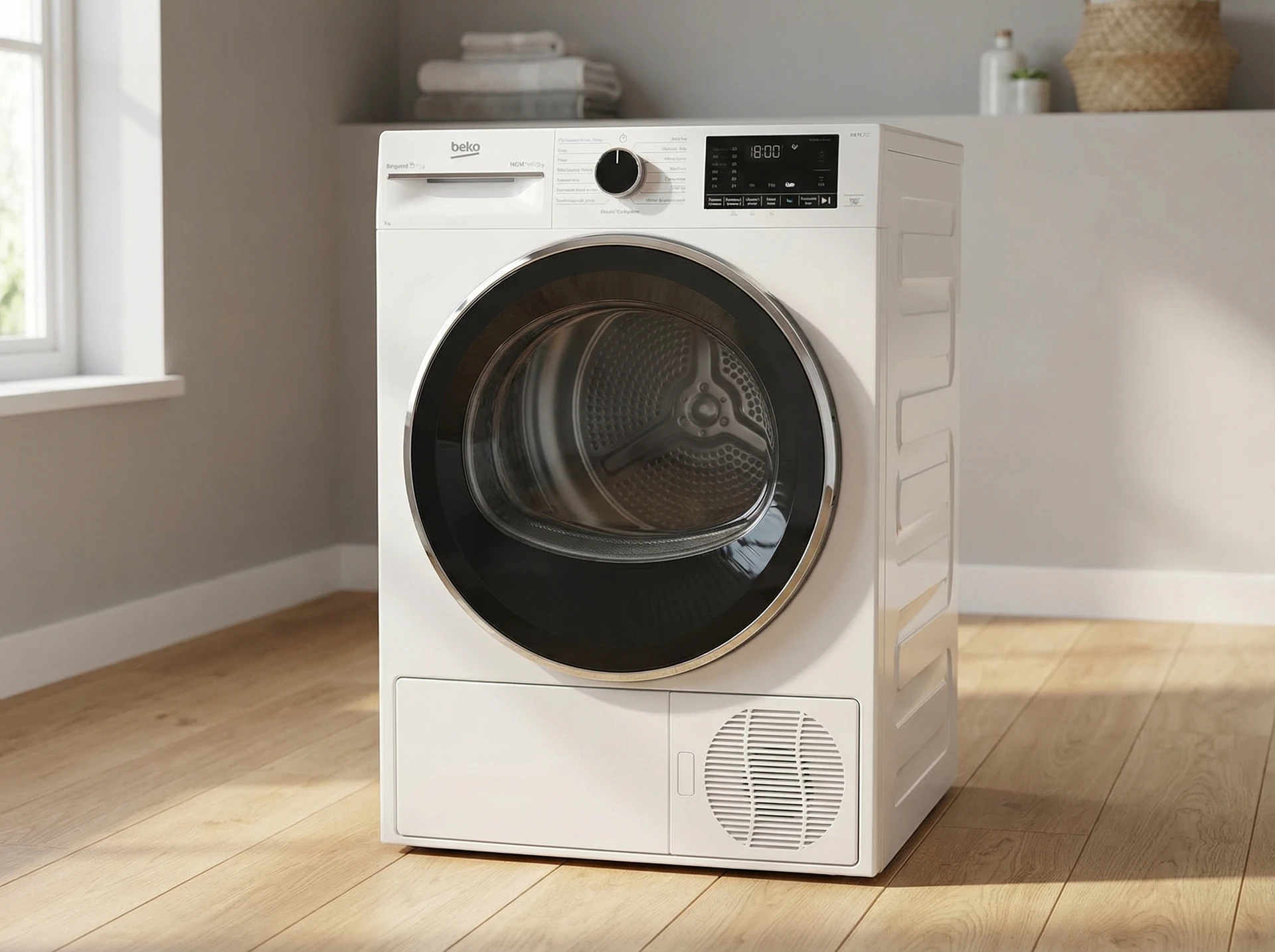 Сушильная машина Beko B5T69233 белый - фото в интерьере