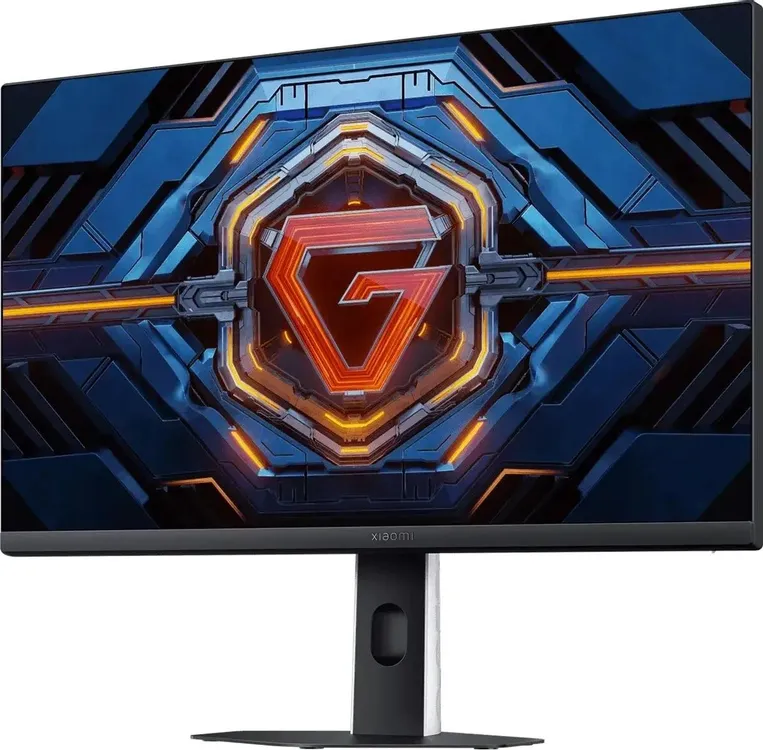 Xiaomi Gaming Monitor G24i 2026 демонстрация яркой игровой картинки с неоновой графикой