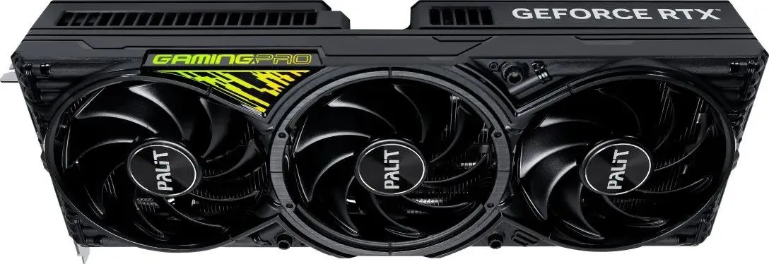 Palit RTX 5070 Ti Gaming Pro вид спереди три вентилятора система охлаждения брендинг Gaming Pro