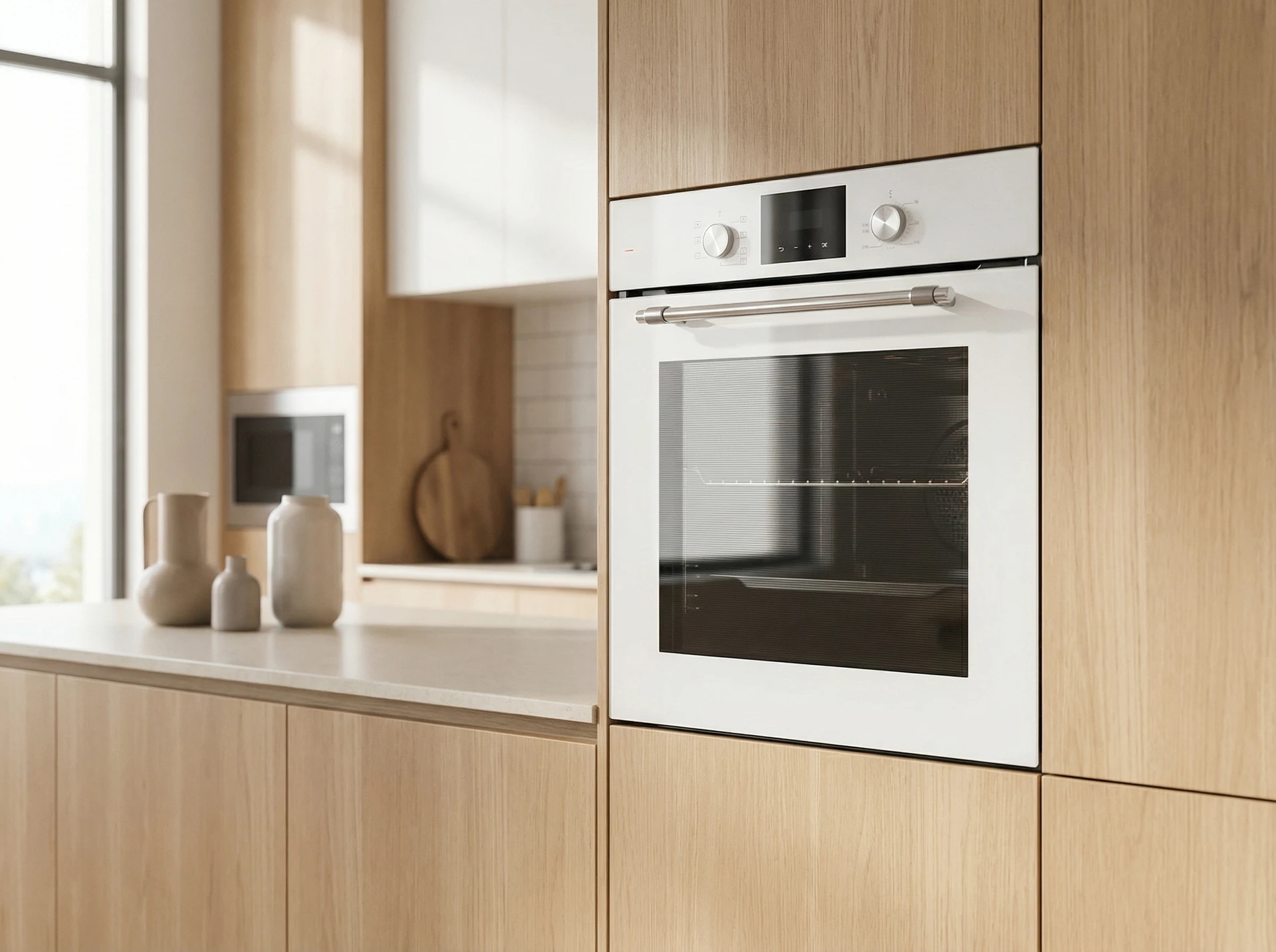 Электрический духовой шкаф Lex EDP 671 WH MAX - фото в интерьере