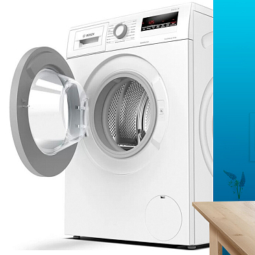 Bosch WDS28460ME открытый люк — перфорированный барабан из нержавеющей стали