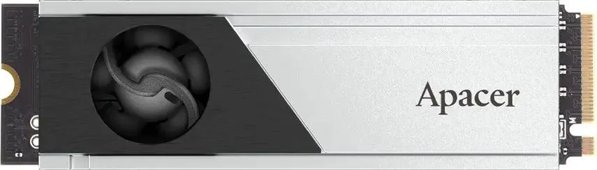 Apacer AS2280F4 1 ТБ M.2 NVMe вид спереди с радиатором охлаждения