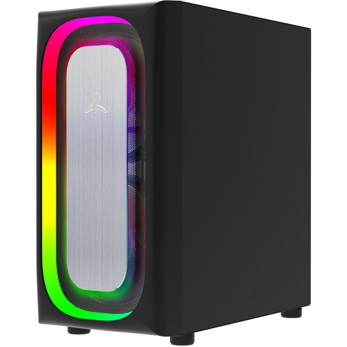 Alseye Ai Pro-200B вид справа сетчатая боковая панель RGB-подсветка ножки корпуса