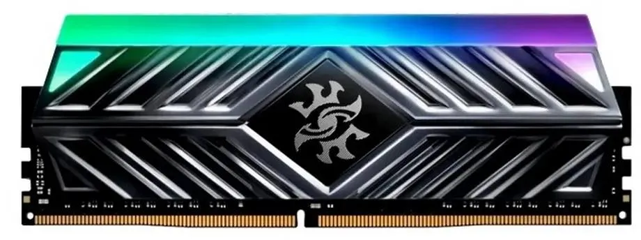 ADATA Spectrix AX4U320016G16A-ST41 DDR4 16 ГБ — вид радиатора с RGB-подсветкой