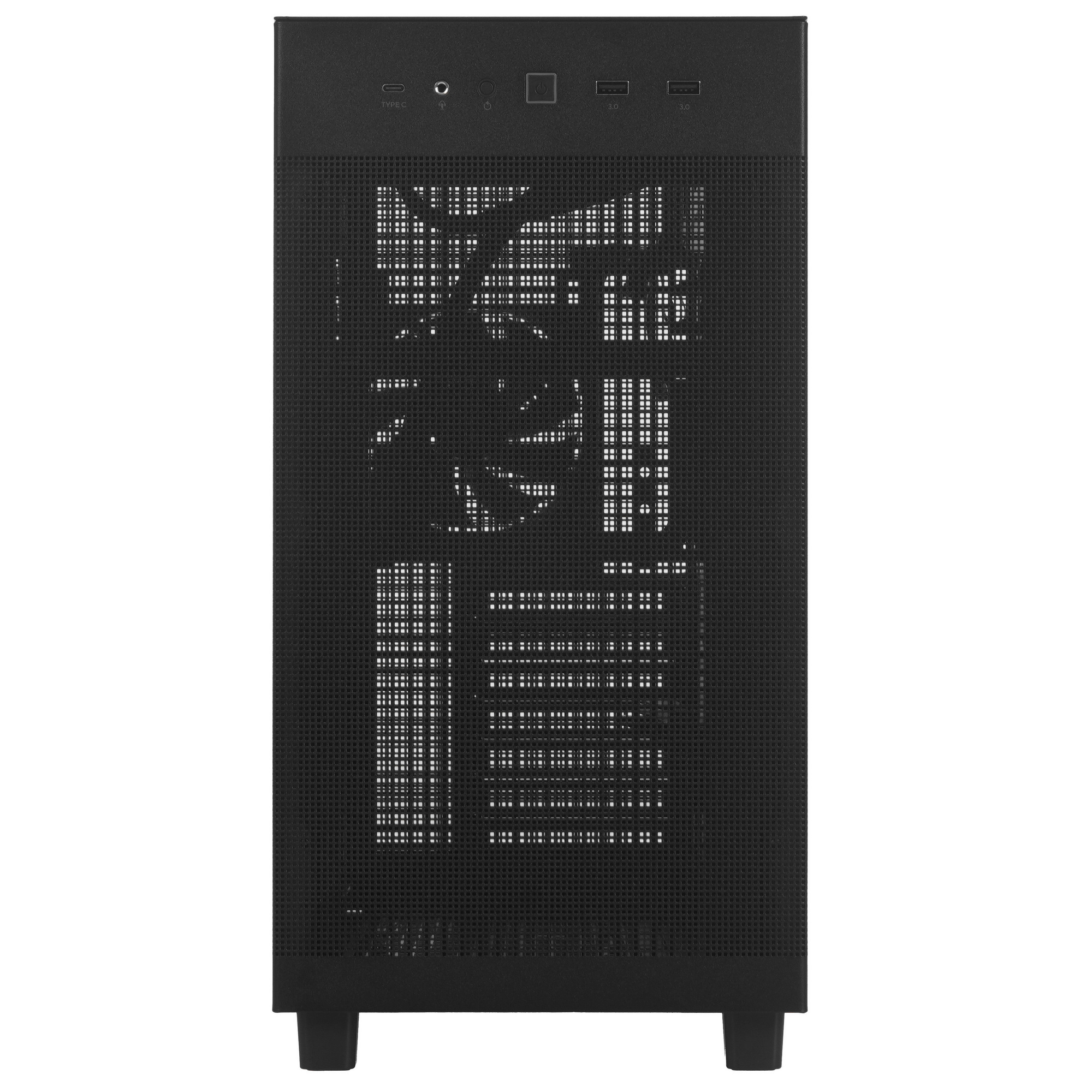 ASUS Prime AP303 Mesh фронтальный вид верхние порты USB Type-C и аудиоразъёмы