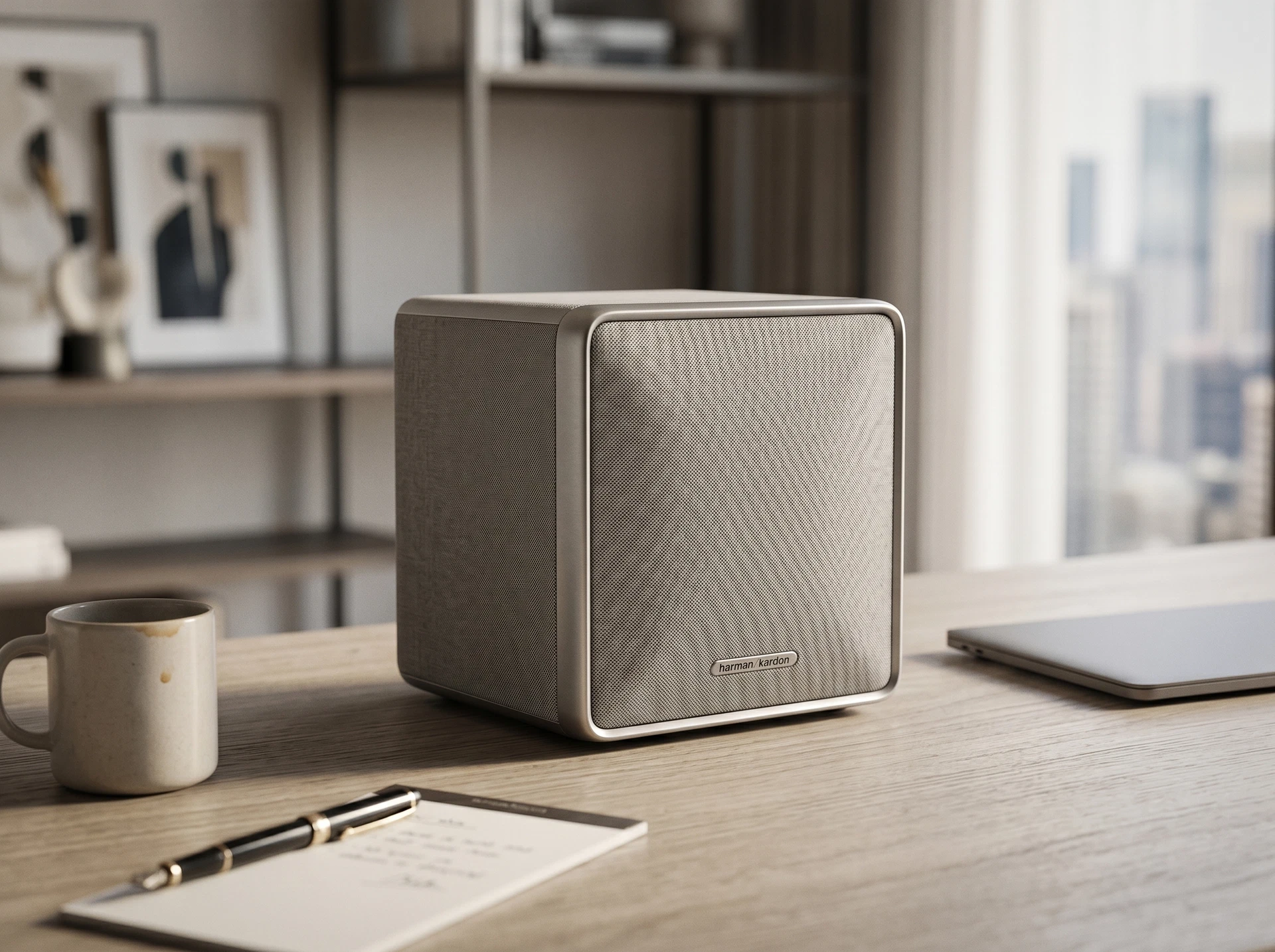 Портативная акустика Harman Kardon Onyx Studio 9 серый - фото в интерьере