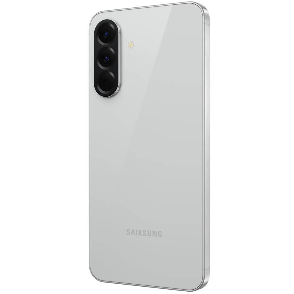 Samsung Galaxy A56 5G тройная камера 50 Мп вид сзади серый корпус