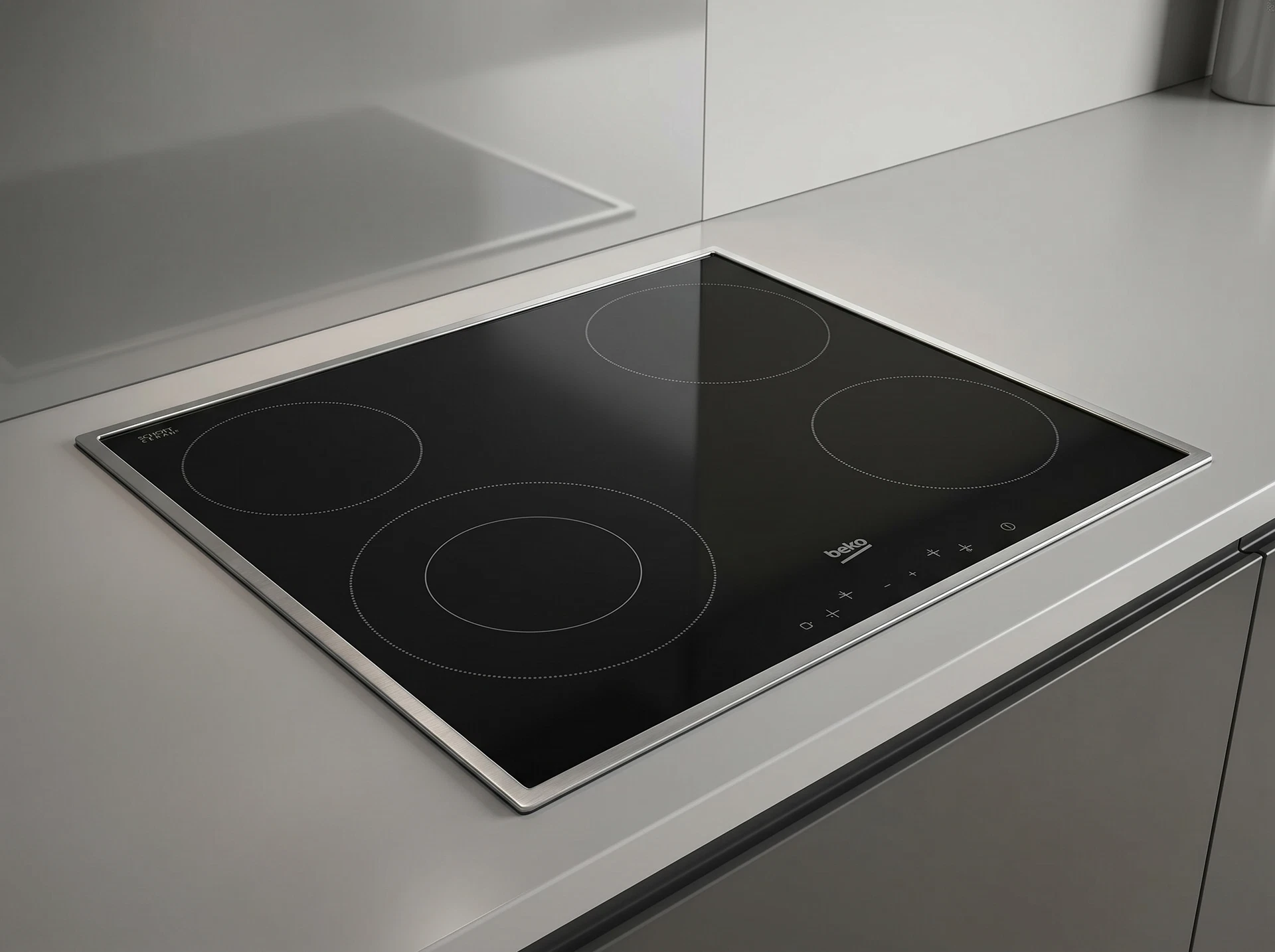 Встраиваемая индукционная варочная панель Beko HIC64402X - фото в интерьере