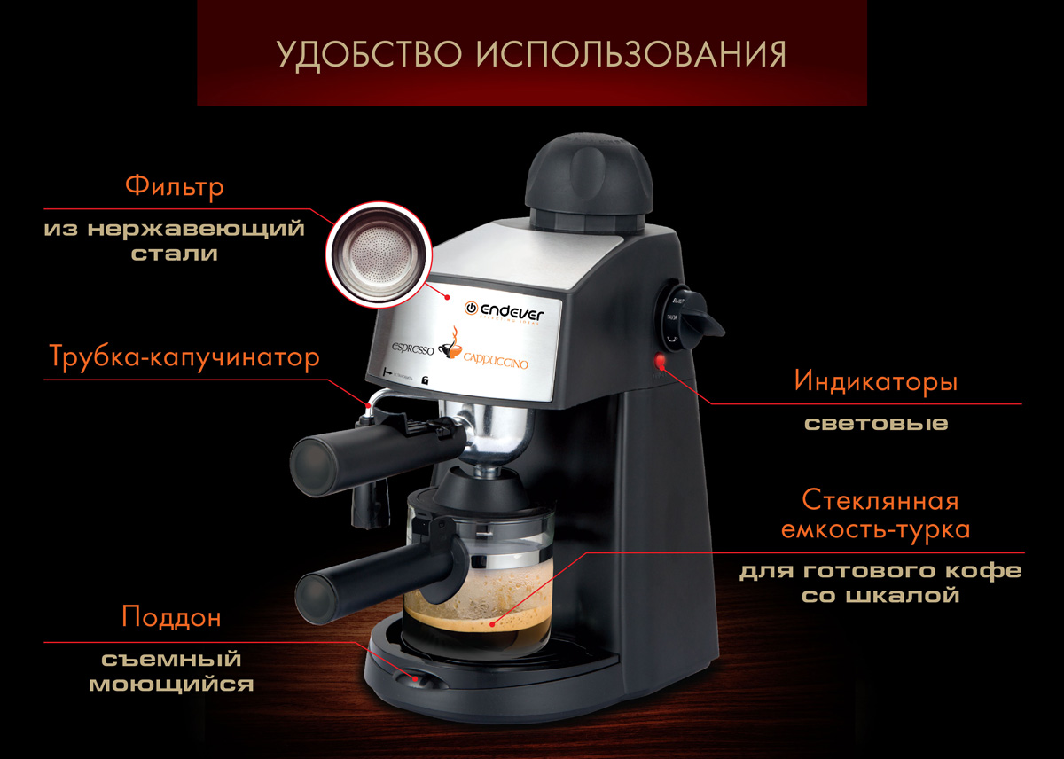 Endever Costa-1050 вид сбоку компактные габариты кухня установка